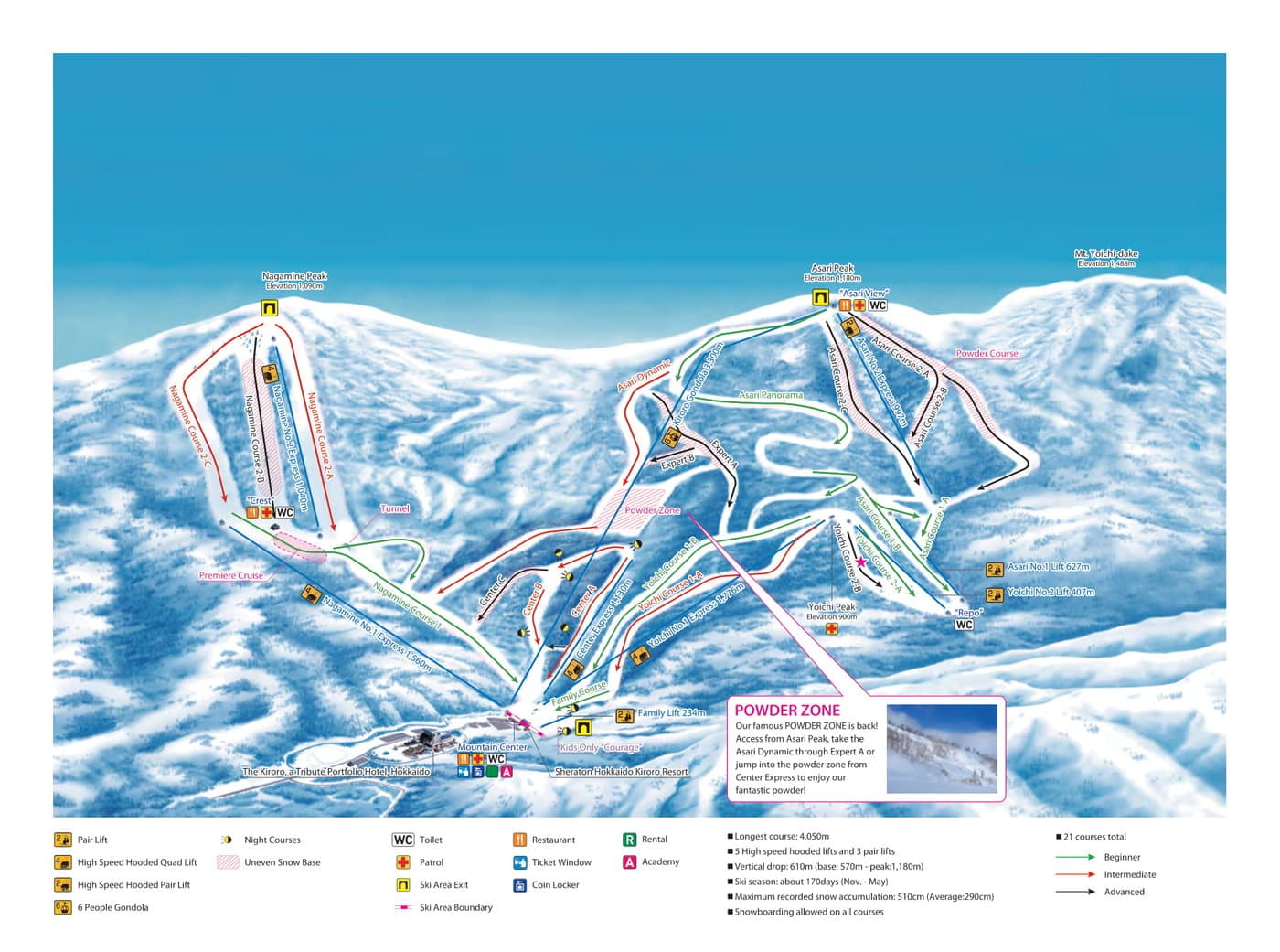 Kiroro Trail Map