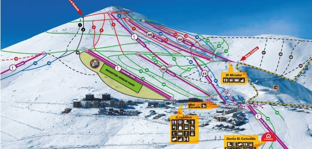 Farellones Trail Map