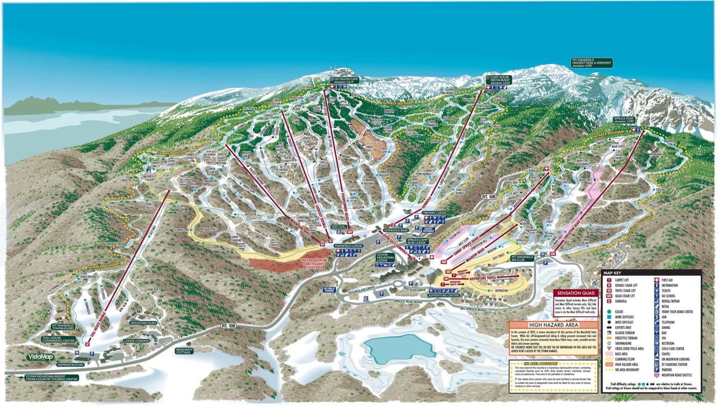 Stowe Trail Map